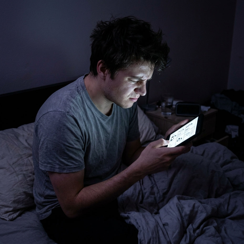 Leer en pantalla pequeña de noche
